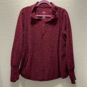 0X St John’s Bay quarter zip fleece sweater